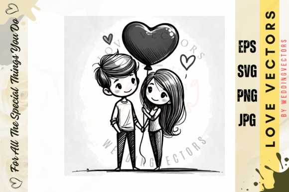 C2662: Romantic Vectors for Wedding & Love Designs