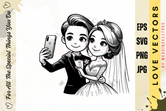 Wedding Couple and Love Vectors: A Designer's C3200 Guide