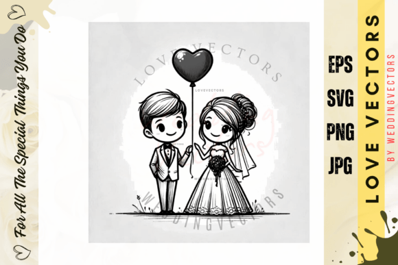 Wedding Couple & Love Vectors: Elevate Your Romantic Design